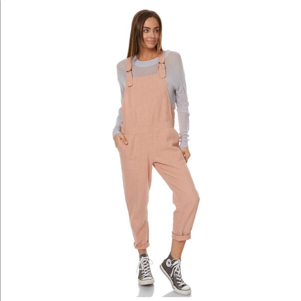 August the Label Dusty Pink Lucy Overalls
